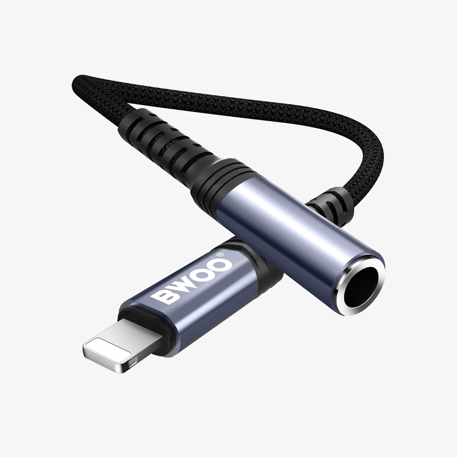 BWOO BZ-48 Lightning to 3.5mm Aux Audio Adapter Cable BWOO BZ-48 Lightning to 3.5mm Aux Audio Adapter Cable